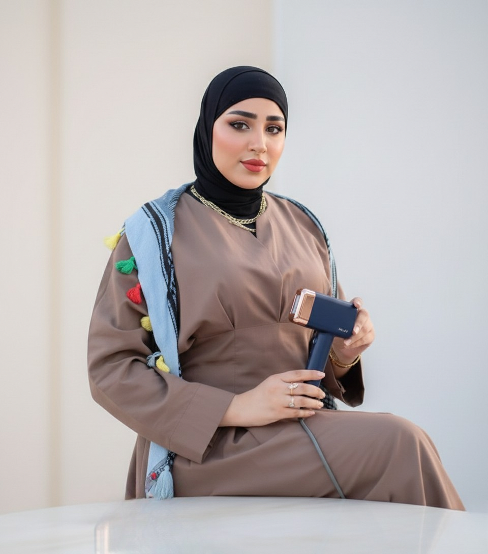 رأي احد المشاهير لجهاز الليزر المنزلي من متجر سباركل بالعرق